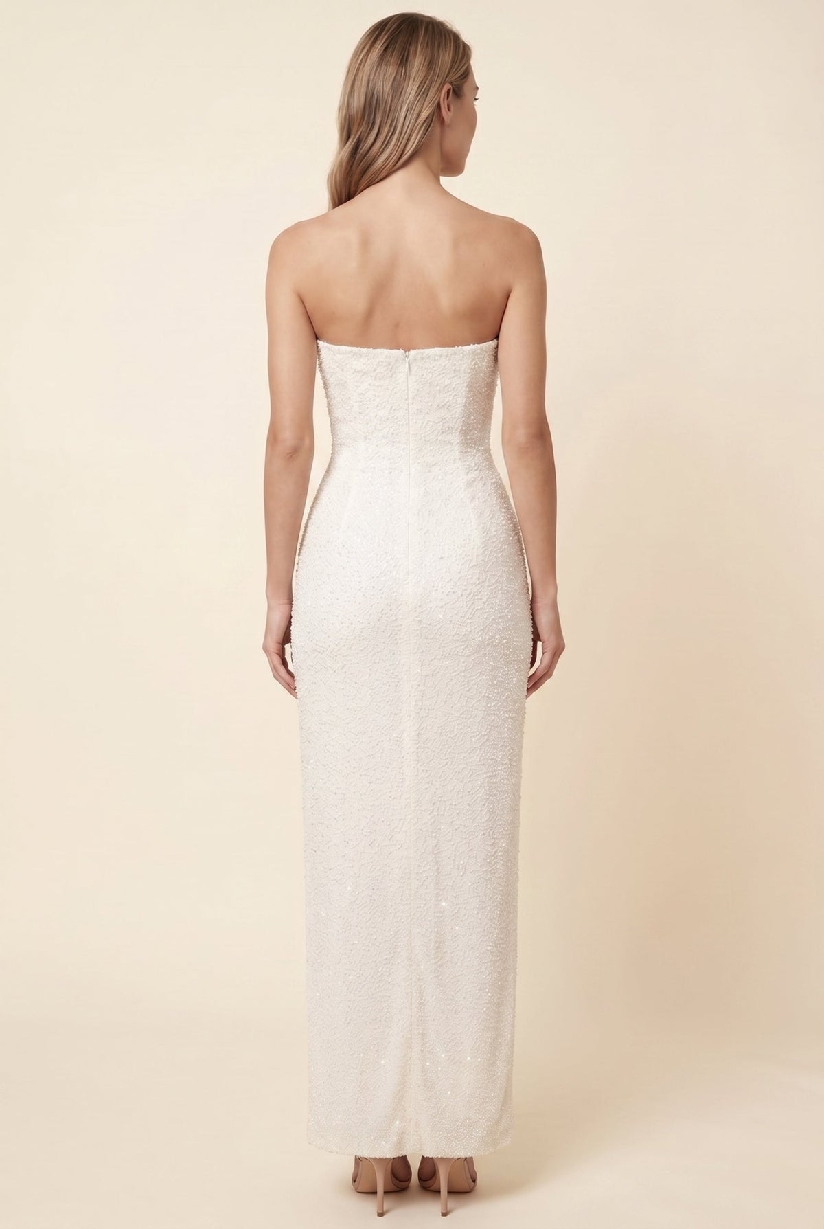 VERONA | STRAPLESS MAXI DRESS - Ivory