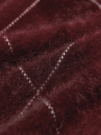 WILDERA | ARGYLE OVERSIZED SWEATER - Burgundy