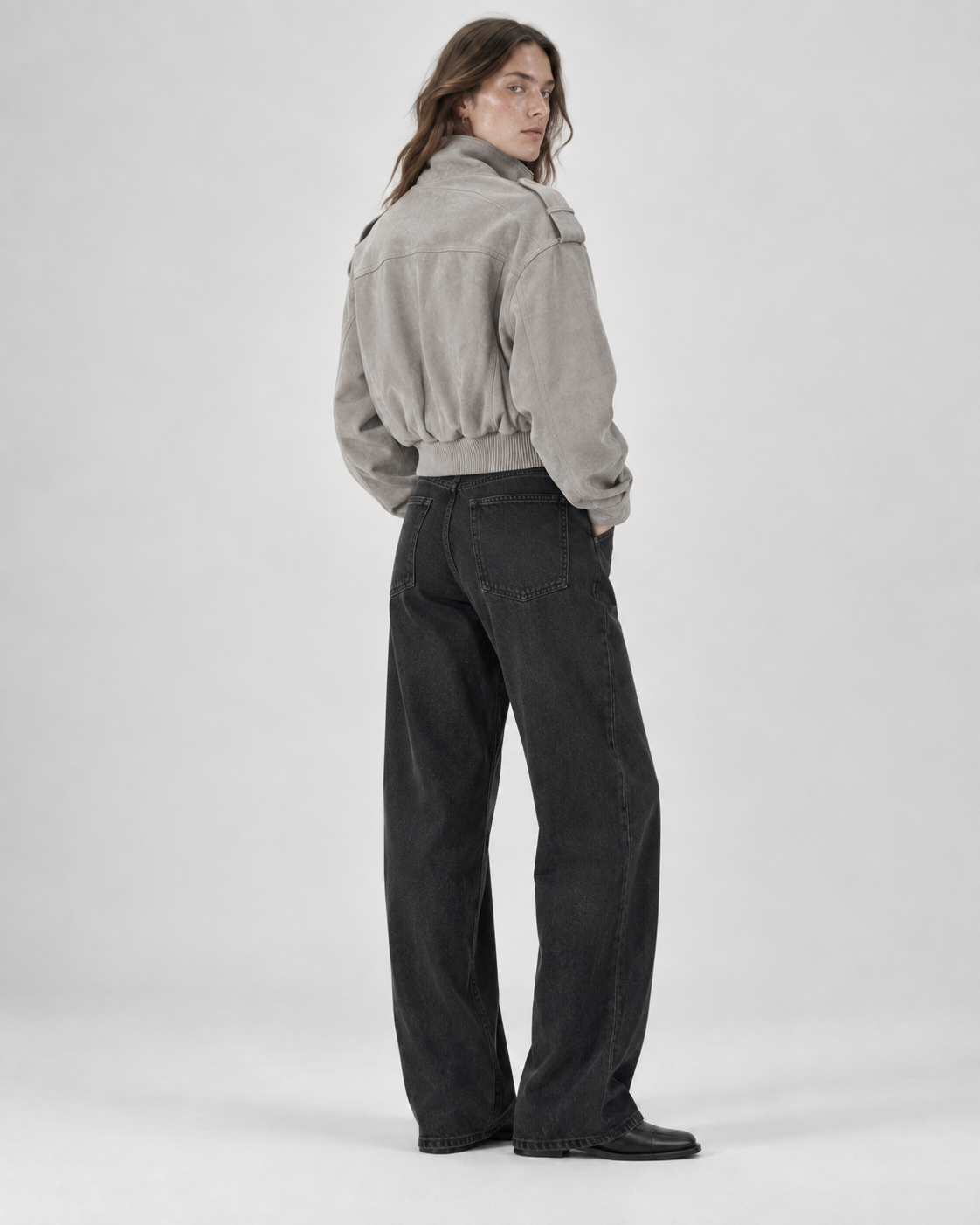 WINTER | STRUCTURED CROPPED JACKET - Taupe