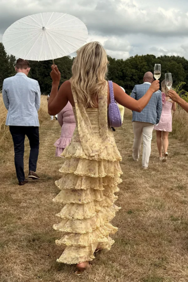 WISTERIA | TIERED MAXI DRESS - Yellow