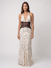 Cream Polka Dot