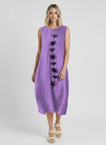 ZITA | MIDI DRESS - Rich Violet