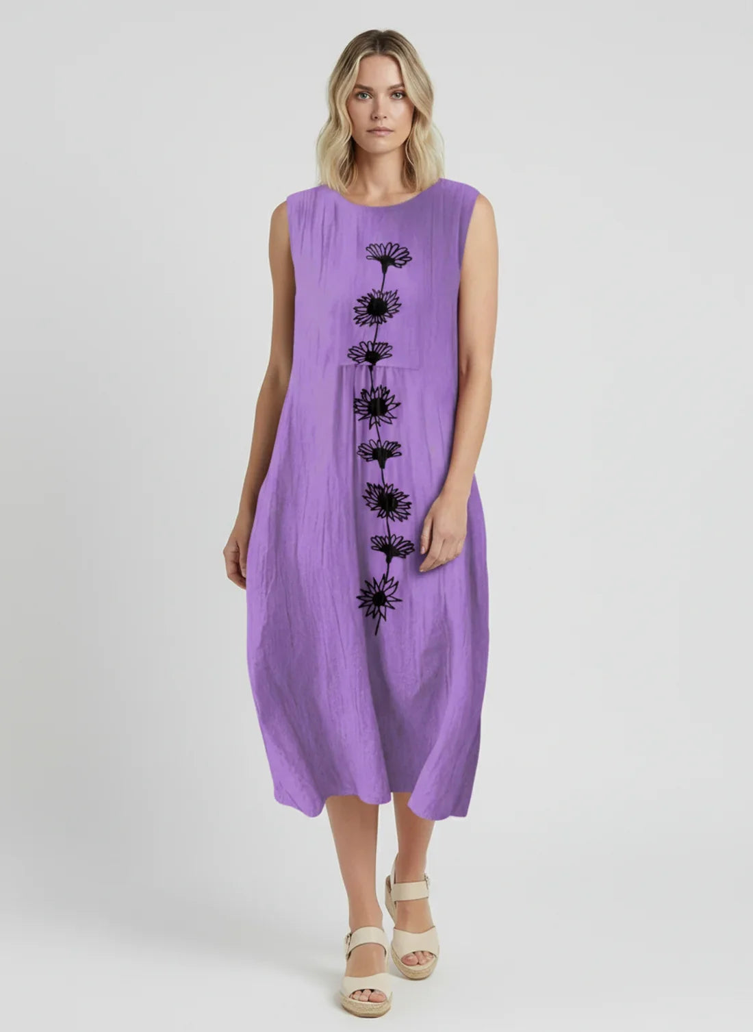 ZITA | MIDI DRESS - Rich Violet