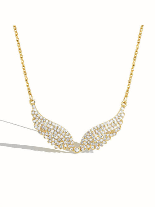 ZULEIKA | GOLD ANGEL WING NECKLACE - Gold