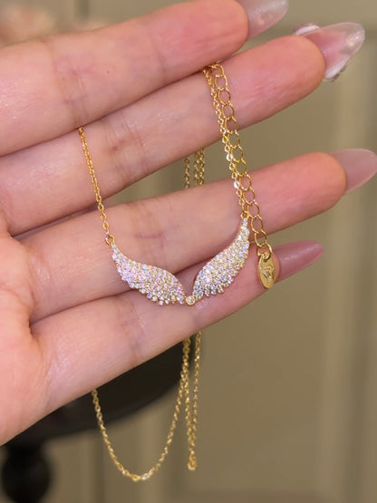 ZULEIKA | GOLD ANGEL WING NECKLACE - Gold