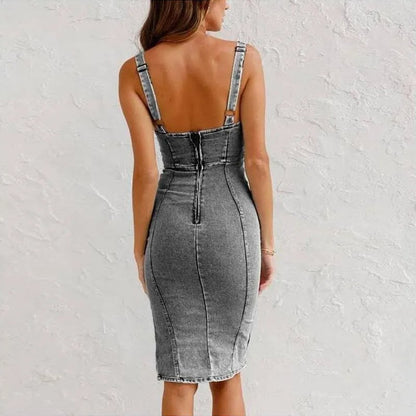 CAMI | ADJUSTABLE DENIM DRESS