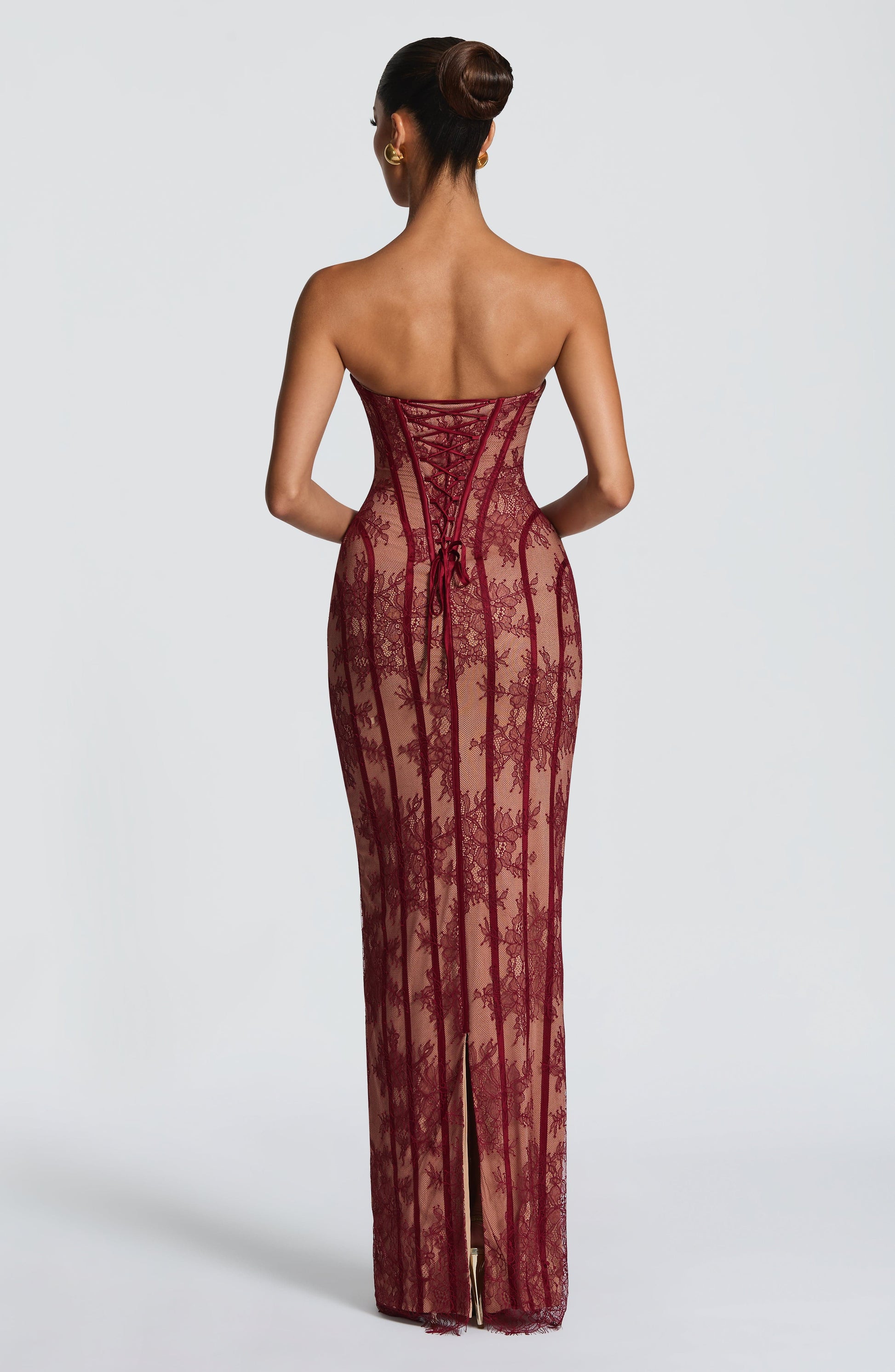 TALIA | FLORAL SATIN MAXI DRESS