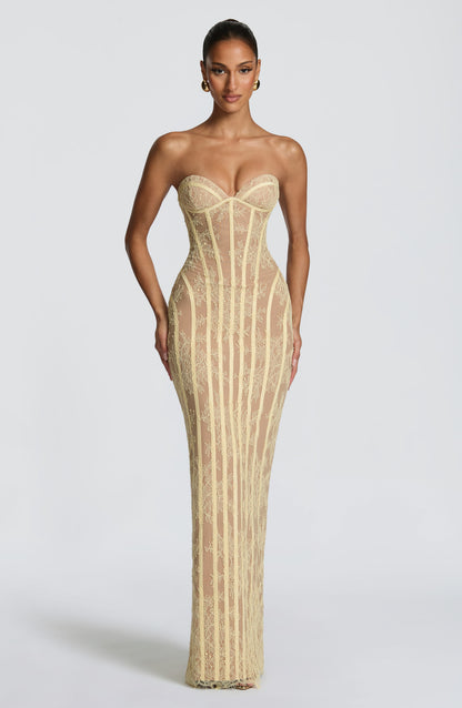 TALIA | FLORAL SATIN MAXI DRESS
