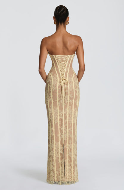 TALIA | FLORAL SATIN MAXI DRESS