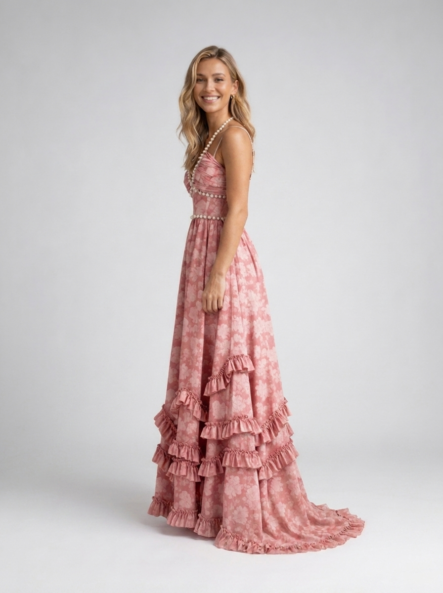 CAMILA | FLORAL TIERED MAXI DRESS
