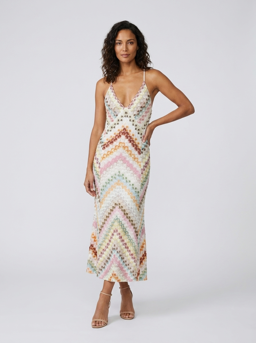 HOLLY | OPEN BACK MAXI DRESS - Multicolor