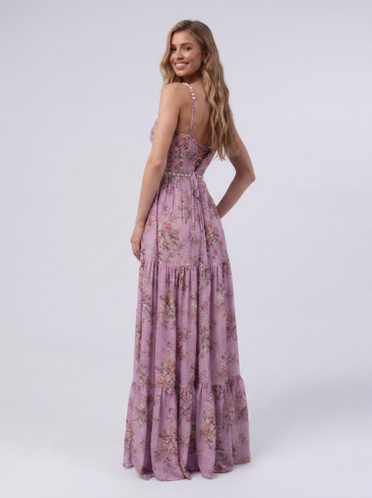 CAMILA | FLORAL TIERED MAXI DRESS