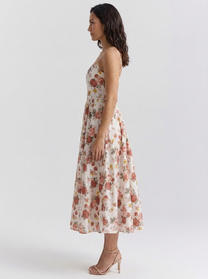 ELIANA | BUSTIER SWEETHEART MIDI DRESS