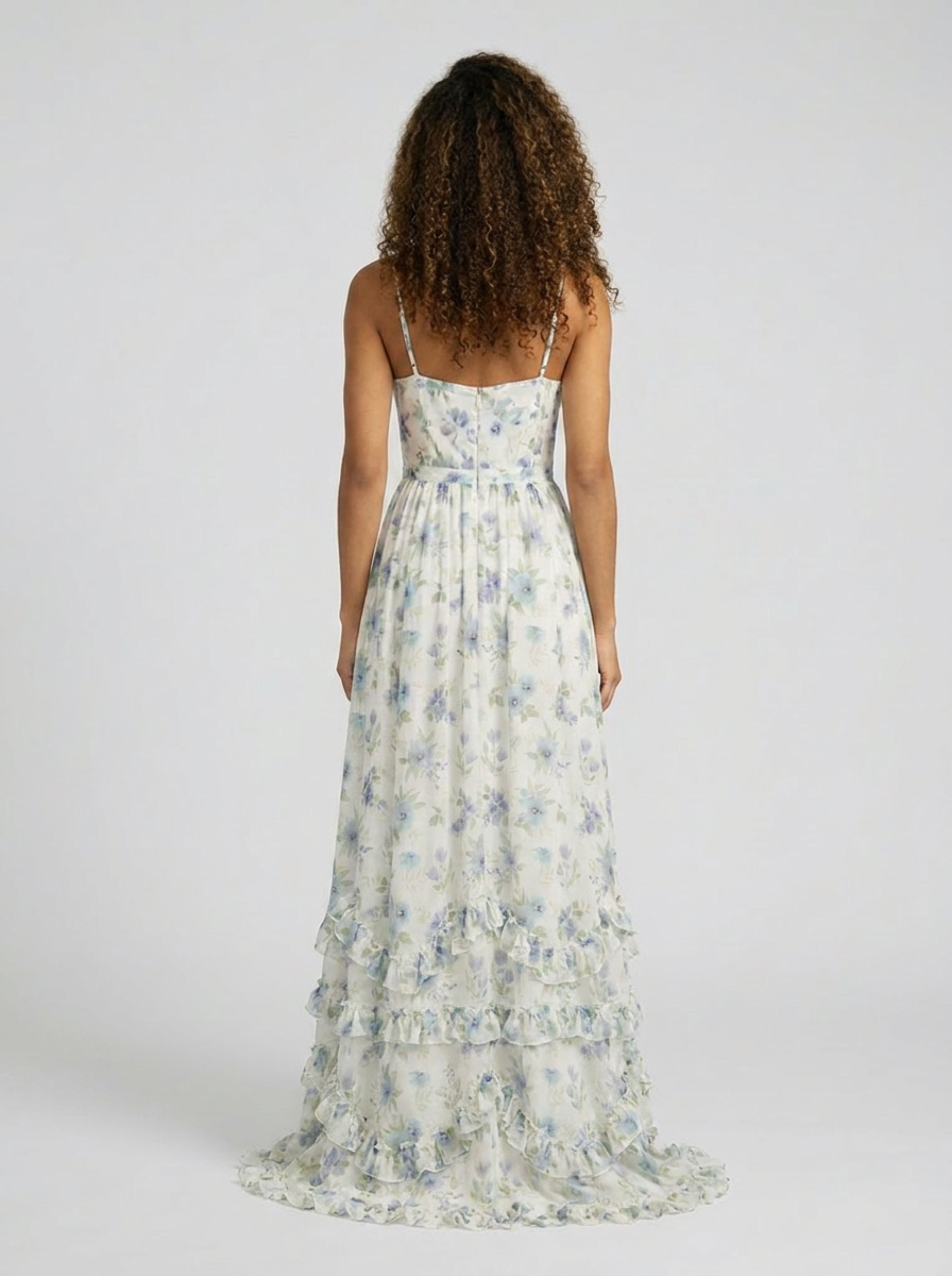 AURELIA | FLORAL BUSTIER MAXI DRESS
