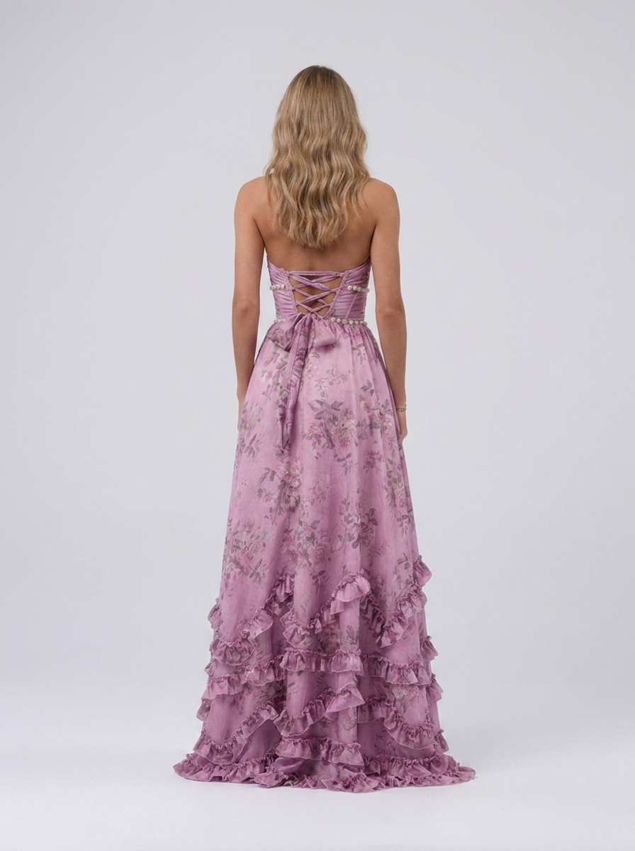 CAMILA | FLORAL TIERED MAXI DRESS