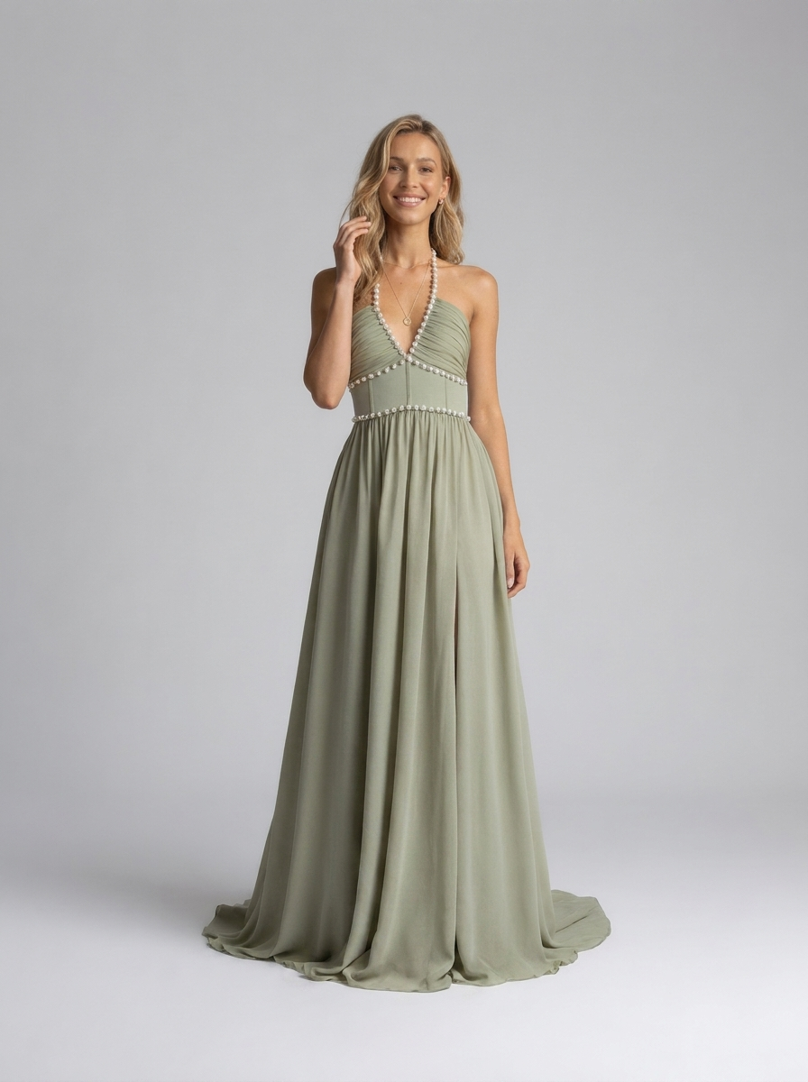 CAMILA | FLORAL TIERED MAXI DRESS - Sage Blossom