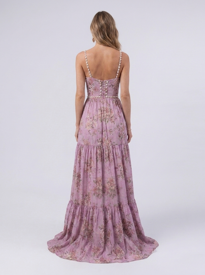 CAMILA | FLORAL TIERED MAXI DRESS