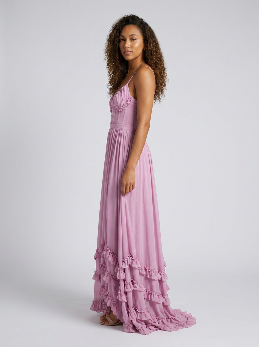 AURELIA | FLORAL BUSTIER MAXI DRESS