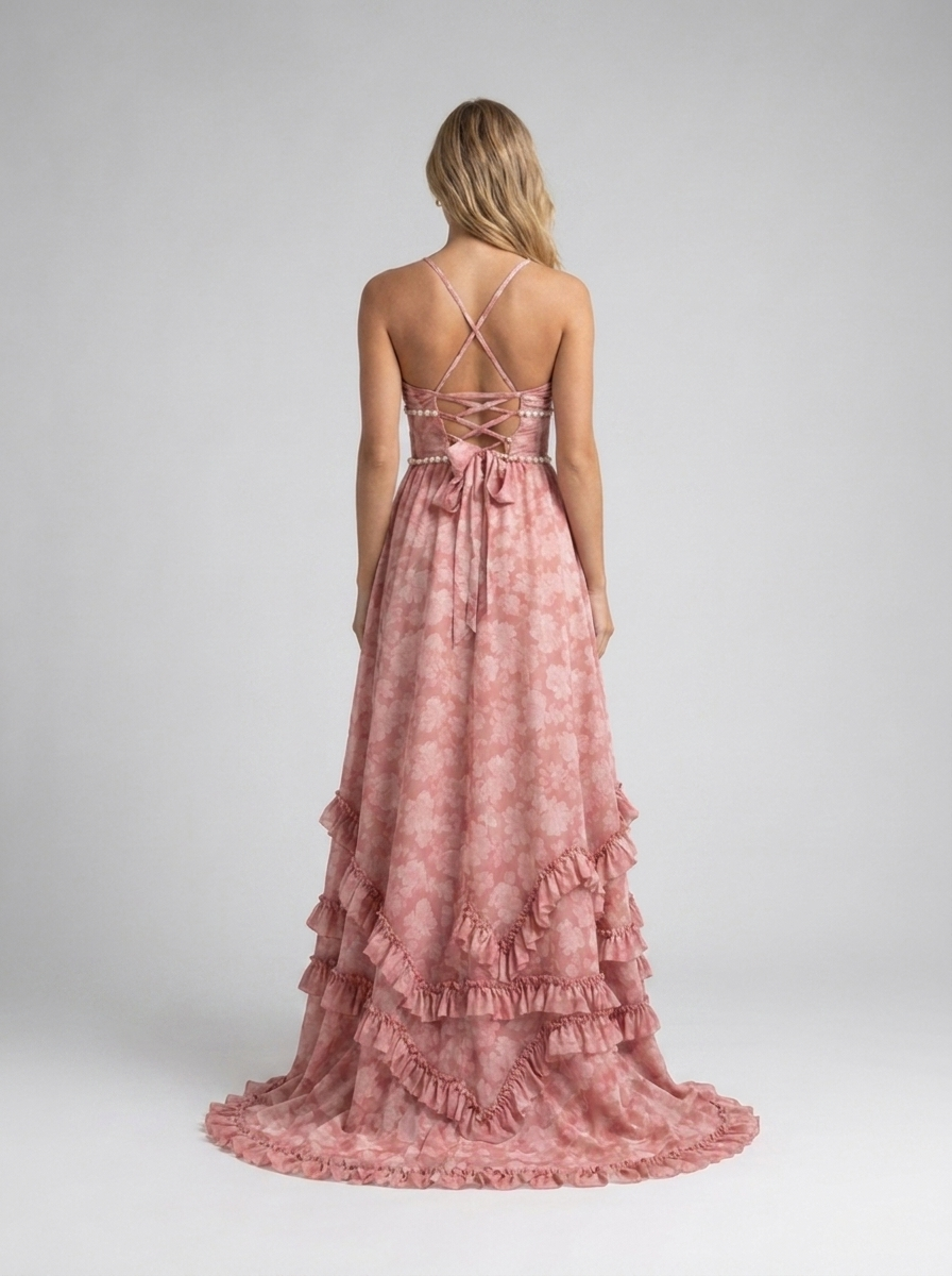 CAMILA | FLORAL TIERED MAXI DRESS