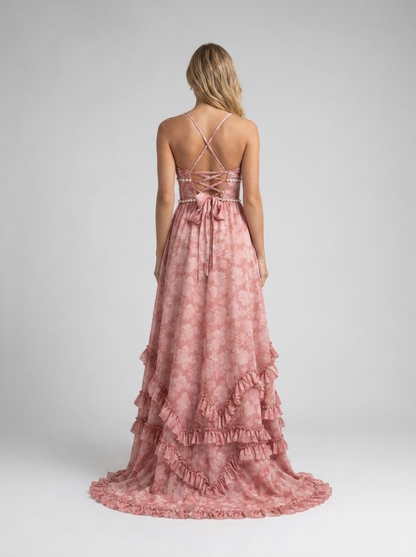 CAMILA | FLORAL TIERED MAXI DRESS