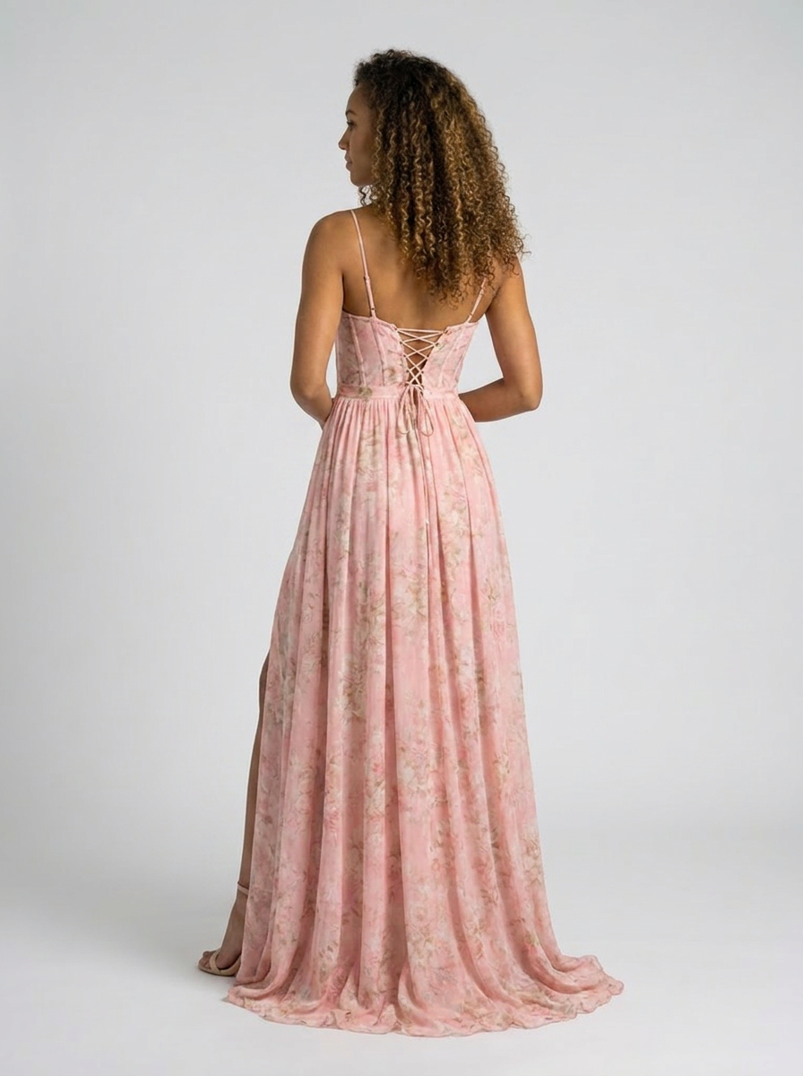 AURELIA | FLORAL BUSTIER MAXI DRESS