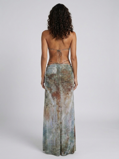 MABEL | CUTOUT PLUNGE MAXI DRESS