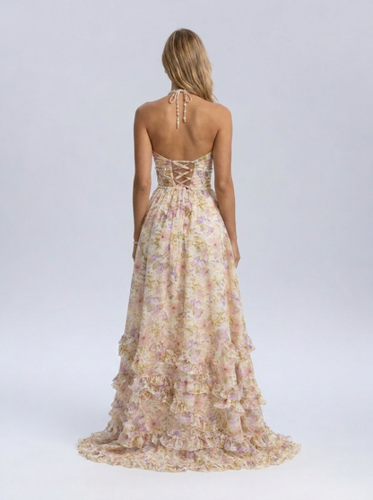 CAMILA | FLORAL TIERED MAXI DRESS