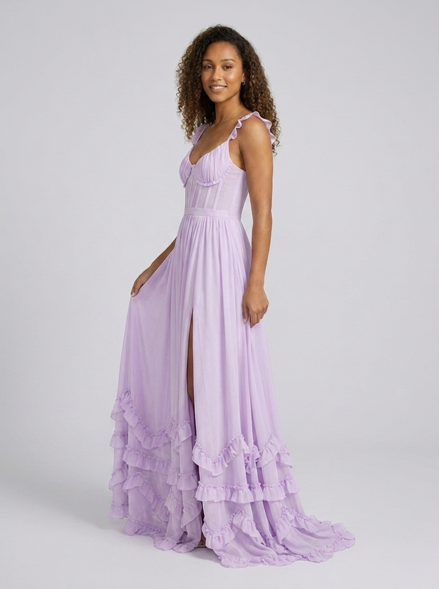 AURELIA | FLORAL BUSTIER MAXI DRESS