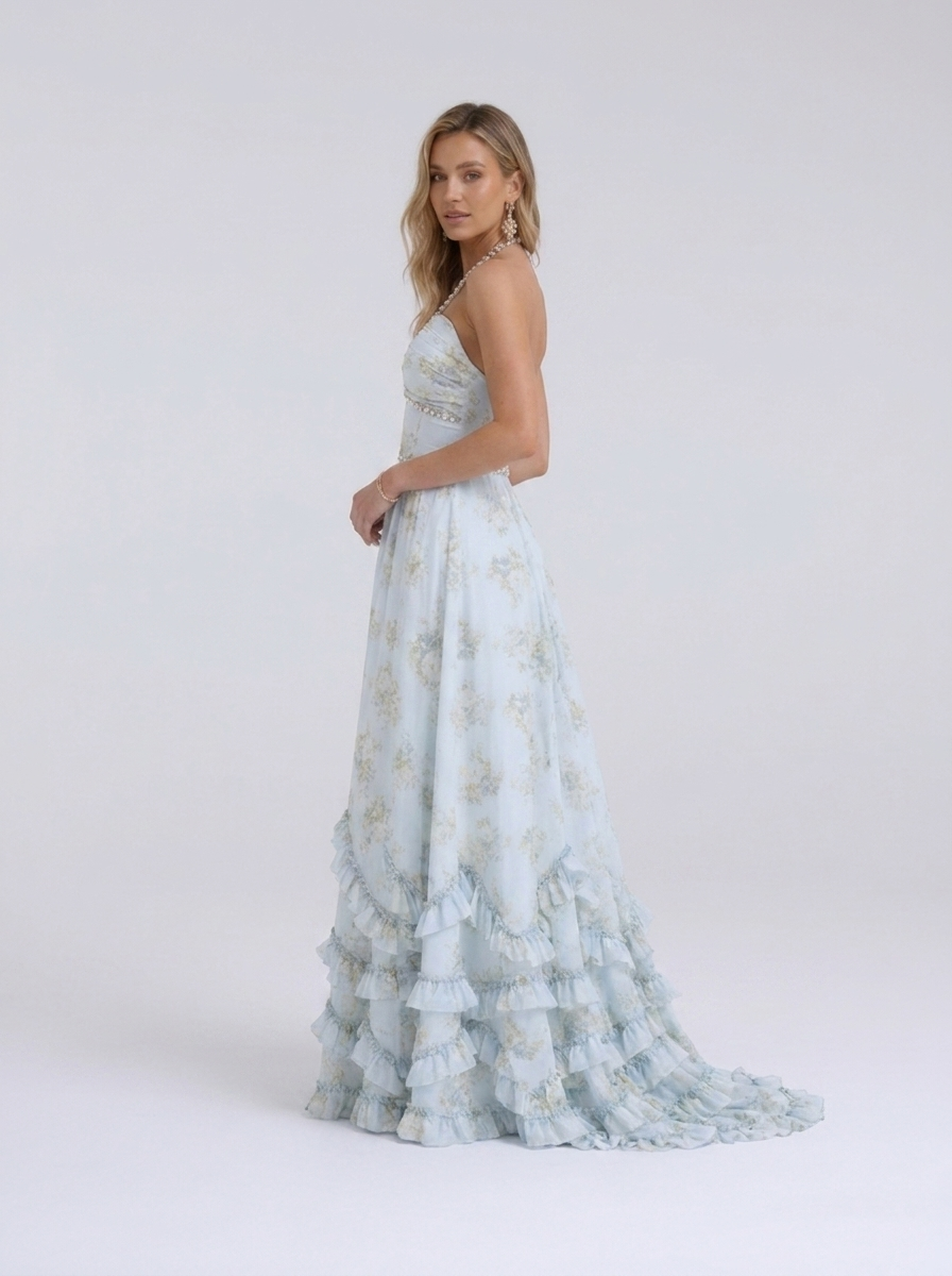 CAMILA | FLORAL TIERED MAXI DRESS