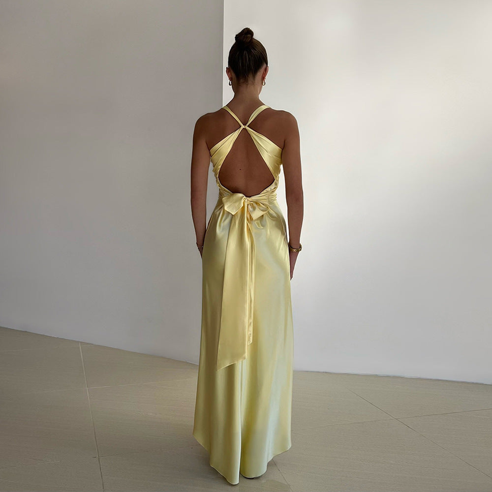 CELESTE | BOW MAXI DRESS