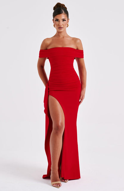 WAVERLY | MAXI DRESS - Red