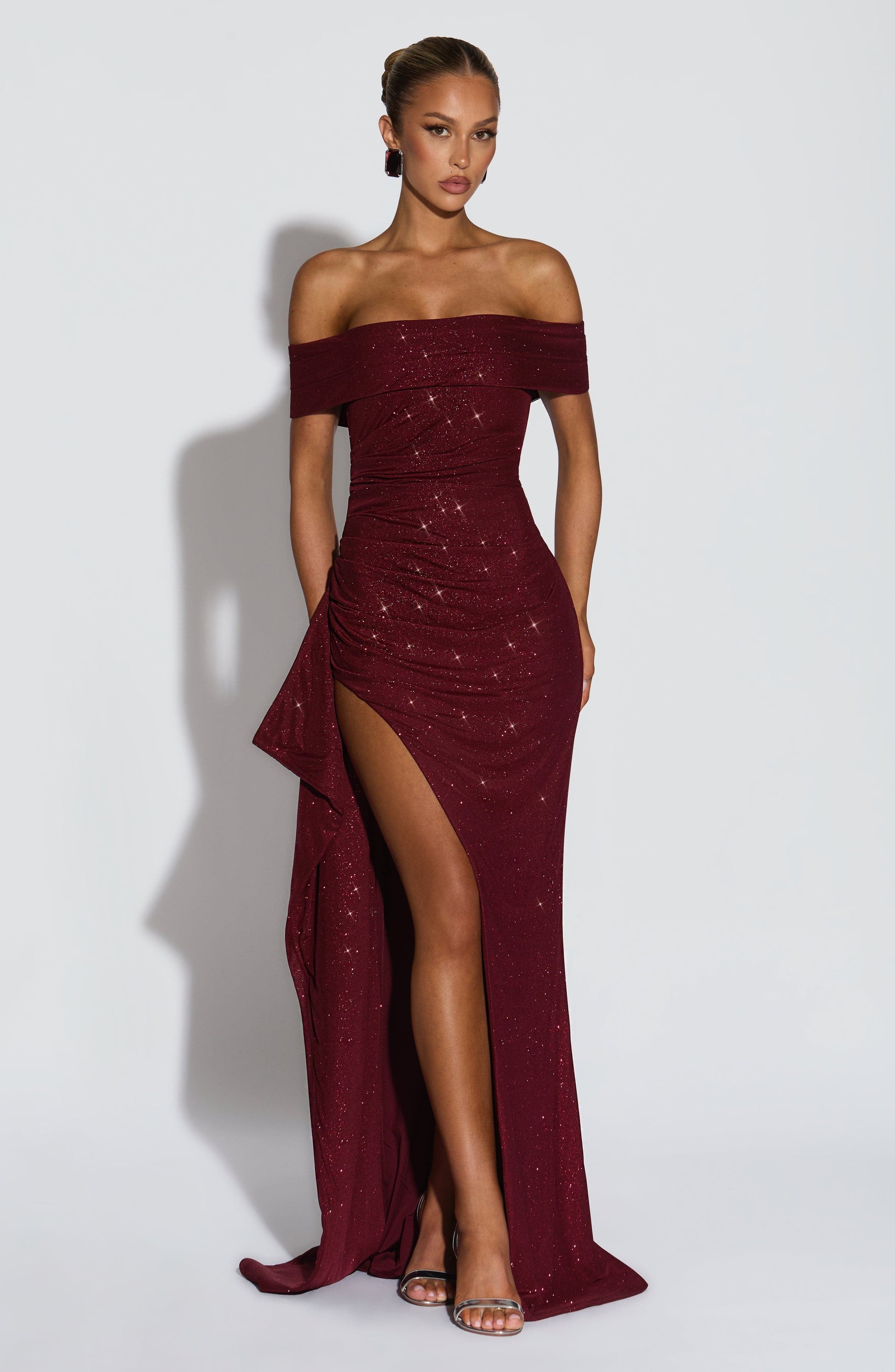 WAVERLY | MAXI DRESS - Wine Sparkle
