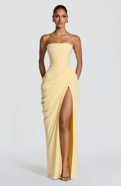 WINIFRED | MAXI DRESS - Lemon