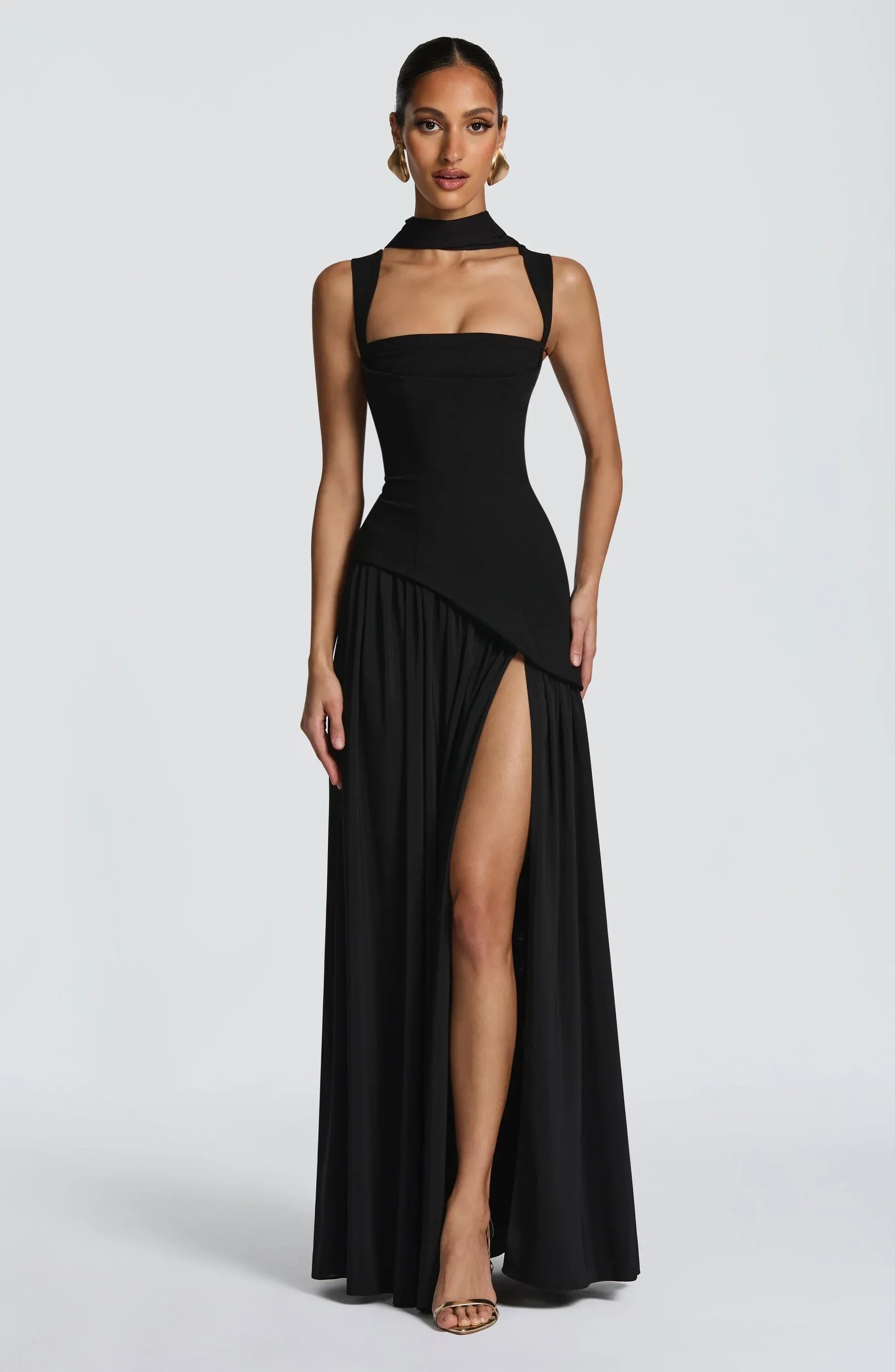 ELSIE | HOMECOMING MAXI DRESS - Black