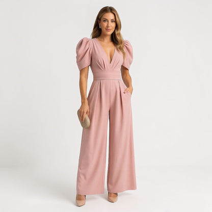 ZARA | WIDE LEG MIDI JUMPSUIT