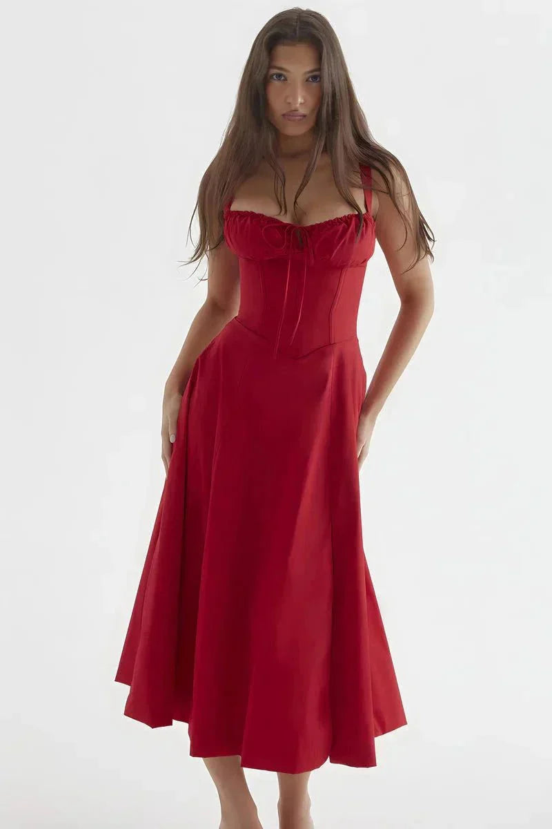 ESMAE | CORSET MIDI DRESS