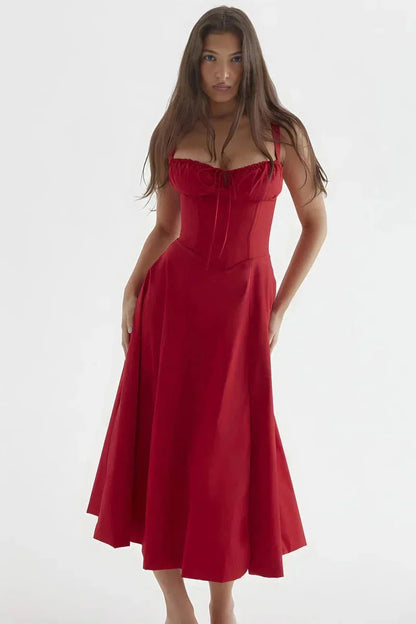 ESMAE | CORSET MIDI DRESS