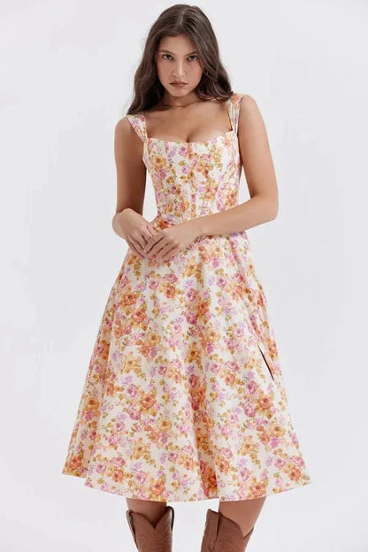 CORALIE | OFF SHOULDER MIDI DRESS