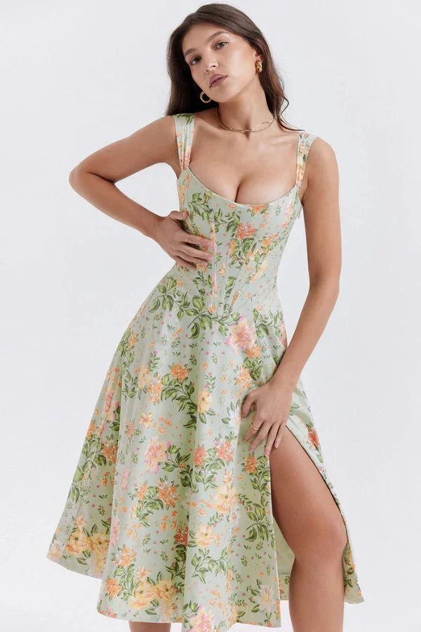CORALIE | OFF SHOULDER MIDI DRESS