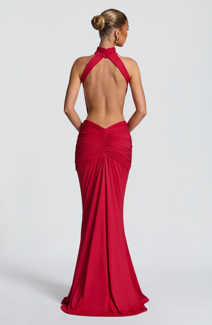 DOVE | HALTER MAXI DRESS