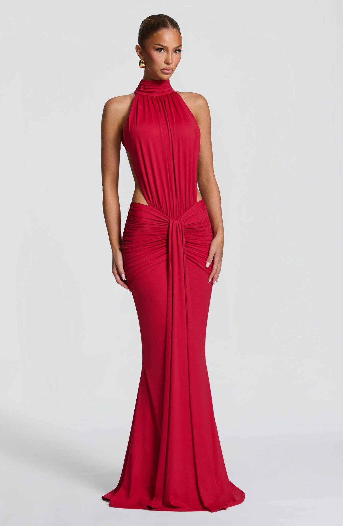 DOVE | HALTER MAXI DRESS