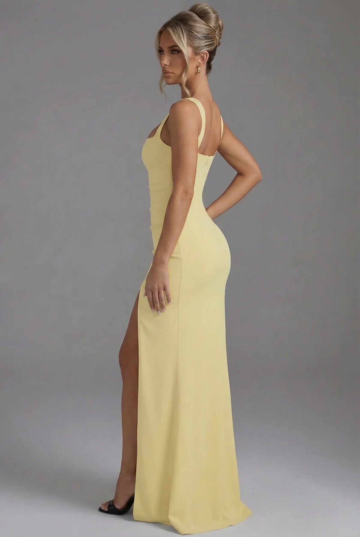 ELODIE | SQUARE NECK MAXI DRESS