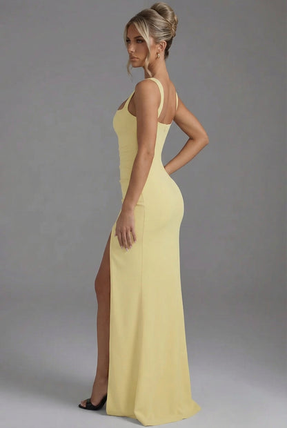 ELODIE | SQUARE NECK MAXI DRESS
