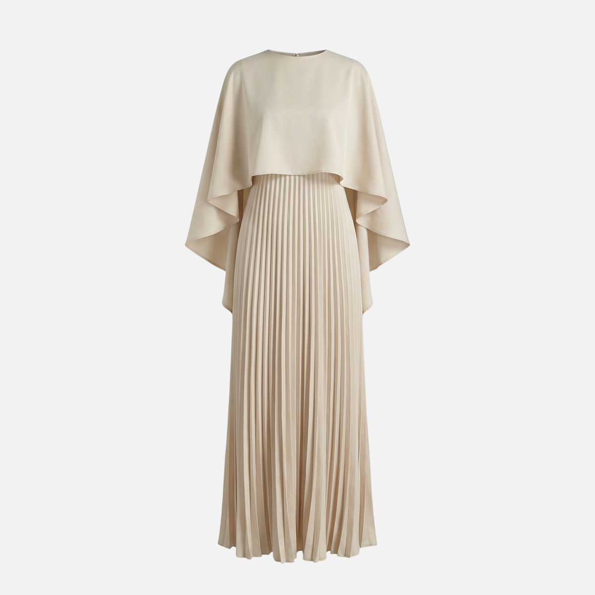 CLEO | CAPE MAXI DRESS - Beige