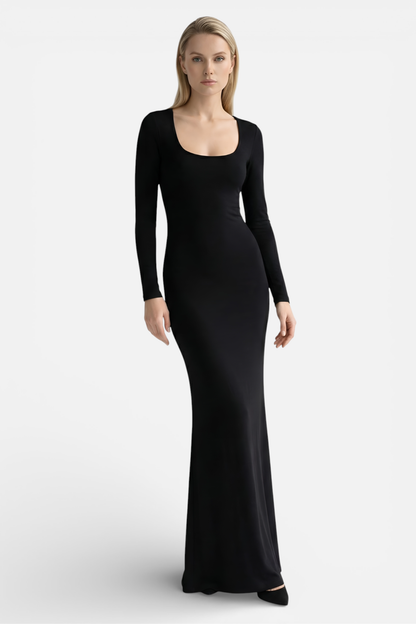 EDEN | SQUARE NECK MAXI DRESS