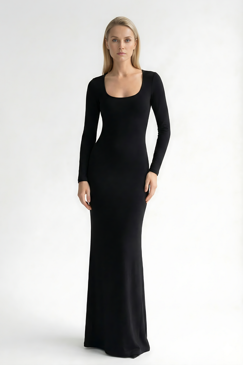 EDEN | SQUARE NECK MAXI DRESS
