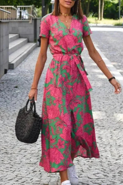 GENEVIEVE | WRAP MIDI DRESS