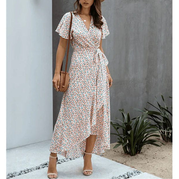 MAREN | WRAP MIDI DRESS