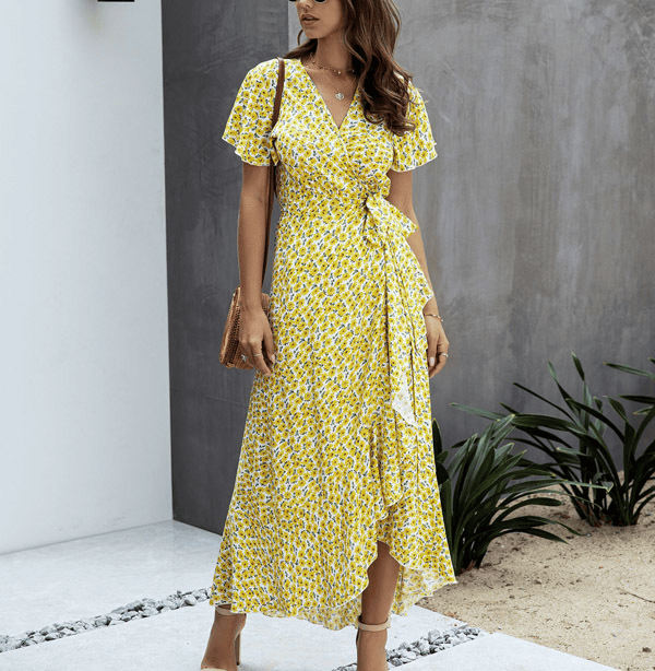MAREN | WRAP MIDI DRESS