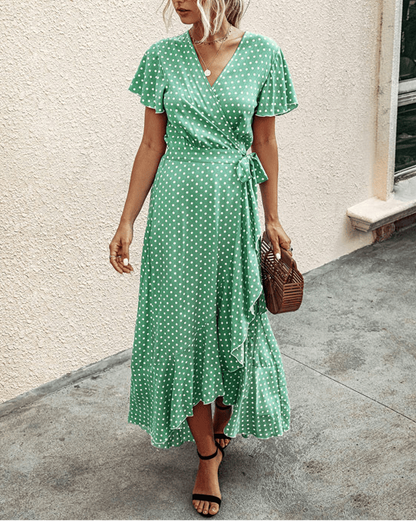 MAREN | WRAP MIDI DRESS